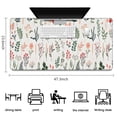 thumbnail image 5 of Long Mouse Pads for Desk,Pioneer Flower Floral Print Pattern Desk Mats on Top Of Desks, Desk Mouse Pad Extra Large with 3mm Non-Slip Base and Stitched Edge for Gaming,Office,Work,Home 47.3"x23.6", 5 of 6