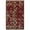 Red, variant on Mayfair Distressed Damask Indoor Area Rug by Blue Nile Nills - 8' x 10', Ivory
