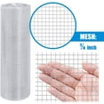 thumbnail image 2 of Fencer Wire Hardware Cloth, 23 Gauge with Mesh Size 1/4”, Hot-Dip Galvanized After Welding, Heavy Duty Welding Fencing for Cage Wire, Screen Doors, Tree Guards & Gutter Covers, Size Options Available, 2 of 9