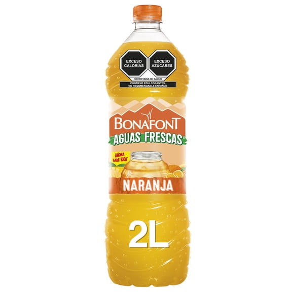 Aguas frescas Bonafont sabor naranja 2l