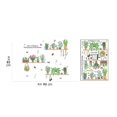 thumbnail image 2 of BR Pegatinas de pared de plantas verdes, flores románticas para decoración de dormitorio y sala de estar, 2 of 5