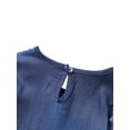 thumbnail image 4 of SAYOO Kid Girls Outfits, Lace Splicing T-Shirt + Bell-Bottom Pants, Blue, 4 of 9