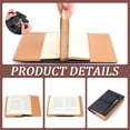 thumbnail image 5 of 1set 2Pcs 2 Color PU Leather Book Cover Notebook Wraps Rectangle Mixed Color 217x155x19mm 1pc/color, 5 of 5