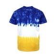 thumbnail image 2 of Victorious Men's Multi Color Colorblock Graphic Tie Dye T-Shirt TS7416 - Royal Blue/Gold - X-Large, 2 of 2