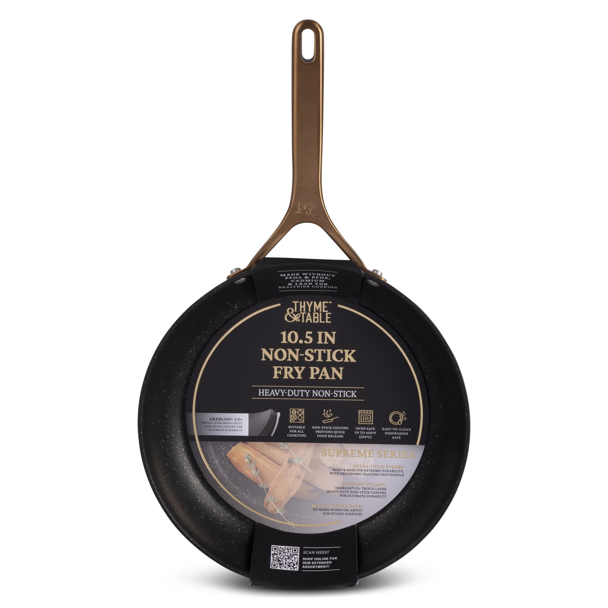 Thyme & Table 10.5" Supreme Non-Stick Fry Pan - Bronze