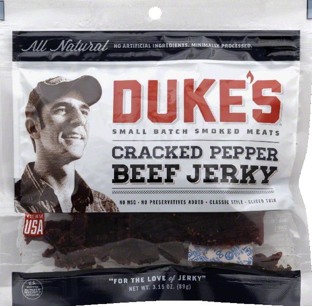 Duke's All Natural Cracked Pepper Beef Jerky, 3.15 OZ by Thanasi