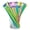 Multicolor, variant on 100 Pieces Disposable Plastic Round Top Crystal Swizzle Sticks (MultiColor)