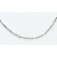 thumbnail image 3 of 2.3MM Franco Link Chain Italy Sterling Silver Necklace Rhodium Plated Unisex Chain 28 inches - #320RHs28, 3 of 5