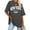 Grey, variant on Women's Sweatshirt Summer Half Sleeved Long Shirt Vintage New York Letter Print Casual Fashion T Shirt Turtle Tees Womens T Shirts Women Tees And Tops Plain Tees for Women Valentines Day Shirts for