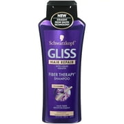 Schwarzkopf Gliss Fiber Therapy Hair Repair Shampoo, 13.6 Oz, 2 Pack