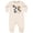 Natural Heather, variant on I'm One-cowboy Riding Horse Birthday Baby Fleece Romper