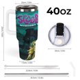 thumbnail image 3 of Scooby-Doo 40 Oz Tumbler with Handle And Straw, Stainless Steel Double Wall Vacuum Insulated Coffee Cup Travel Mug Gifts for Women & Men, 3 of 8