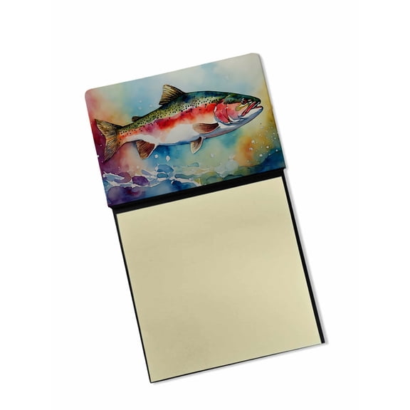 Rainbow Trout Sticky Note Holder 3.25 in x 5.25 in