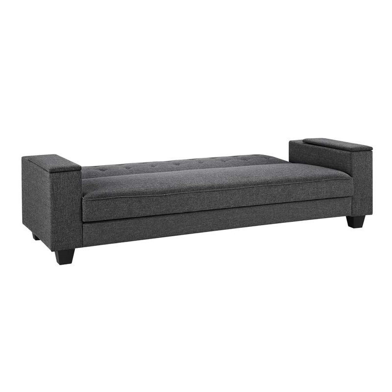DHP Union Laptop Tray Convertible Sofa in Gray - image 4 of 10