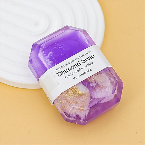Herunwer Gold Diamond Handmade Soap Set, natural essential oils, mild and non-irritating, for face and body.