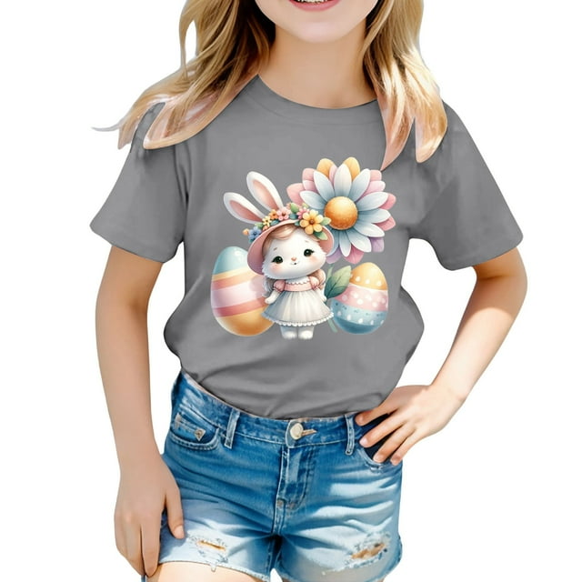 TZEWGL Chemise Décontractée pour Infnat Imprimés Graphiques Coupe Ample Manches Courtes Col Rond Vêtements pour Infants Taille 12-13T