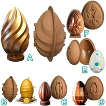 Walbest Easter Egg Shaped DIY Chocolate Silicone Mold, 7.1" 3D Egg Shape Mold Baking Tool for Chocolate,Cake,Mousse,Soap,etc, Easy to Demold