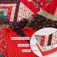 thumbnail image 4 of Juego de colcha BEDIFANY Christmas Queen Size de algodón, 3 piezas, 4 of 6