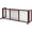 Cherry-wood, variant on PEXMOR Freestanding Dog Gate, 39-68 in Wide Metal Pet Gate for Fireplace, Stairs and Doorways, Black