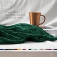 thumbnail image 4 of Exclusivo Mezcla Plush Fuzzy Large Fleece Throw Blanket (50" x 70", Forest Green)- Soft, Warm and Lightweight, 4 of 7