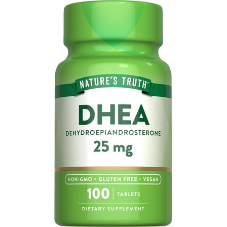 DHEA 25mg Tablets | 100 Count | Vegan, Non-GMO & Gluten Free Supplement | by Nature's Truth