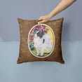 thumbnail image 2 of Carolines Treasures SS8477PW1414 Papillon Fabric Decorative Pillow, 14Hx14W, multicolor, 2 of 4