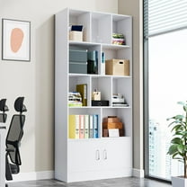 Cozy Castle 4-Tier Open Shelf Bookcase, 69.7" Tall Bookshelf for Living Room, and Office, White