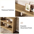 thumbnail image 6 of Tribesigns 70.9-Inch Extra Long Console Table with Storage, Industrial Sofa Table Behind Couch, 3-Tier Entry Foyer Furniture for Entryway, 6 of 7