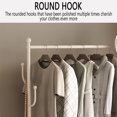 thumbnail image 4 of Clothing Rack with Wheels, Portable Clothing Rack With Shelves & Hooks, Heavy Duty Garment Racks for Hanging Clothes, Clothes Storage and Display (C, 171x80x33.5cm), 4 of 7
