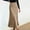 Khaki, variant on Aloohaidyvio Pleated Skirts for Women Plus Size,Womens Solid Color Sexy Half-body Skirt, Summer Ice Silk High Waist Hip Long Skirt