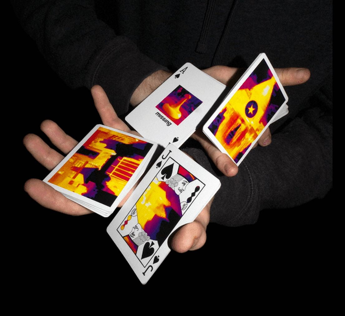 Infrared Playing Cards- Philadelphia Edition by Missing New York
