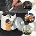 thumbnail image 4 of Yayeee Ashtray with Lid for Cigarette Smokeless Stainless Steel Home Ash Holder, Cartoon Flowers, 4 of 7