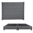thumbnail image 1 of Box Base Cama King Size + Cabecera Lugo Gris, 1 of 8