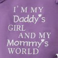 thumbnail image 5 of TOWED22 Baby Summer Outfits Newborn Girl Short Sleeve Letters Print T-Shirt Romper Bib Shorts Headband 0-18M(Purple,12-18 M), 5 of 6