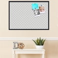 thumbnail image 3 of PinPix 40x28 Custom Cork Bulletin Board Argyle Gray Poster Board Has a Fabric Style Canvas Finish, Framed in Argyle Gray, by ArtToFrames (PinPix-638), 3 of 6