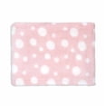 thumbnail image 1 of Jesse & Lulu Pink Dotted Plush Blanket, 1 of 1