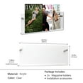 thumbnail image 2 of JOTNGDJBN 2-Pack Acrylic Magazine Holder - 24 Inch Clear Wall Mounted Floating Bookshelf for Brochures, Records & Books, Modern Storage Rack for Office, Living Room, Waiting Room (Clear, 24 Inch), 2 of 6
