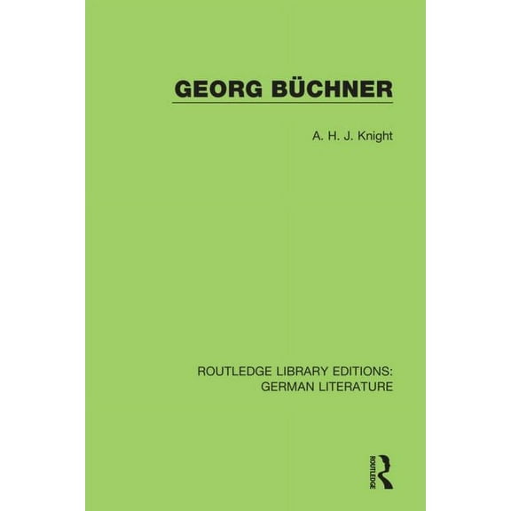 Routledge Library Editions: German Liter Georg Büchner, (Paperback)