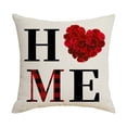 thumbnail image 2 of Liquidation! Panxico Décorations de la Saint-Valentin, Coussins de la Saint-Valentin, Série à Carreaux Rouges Coussin Imprimé en Lin pour la Saint-Valentin, Appuyez sur une Atmosphère Festive 1 Pcs, Décor de la Saint-Valentin, Coussins à Lancer, 2 of 5