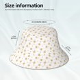 thumbnail image 3 of Xecao Gold Snowflake Stripes Print Men and Women Night Reflective Hat Runner Cap Visor Bucket Hat Boonie Cap, 3 of 6