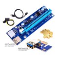thumbnail image 4 of Injueey PCI-E to PCIE Board USB 3.0 Card Electronic Connector Extender Home PC Power Adapter SATA Cable Desktop Miner Component Type3, 4 of 6