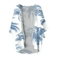 thumbnail image 6 of Women's Casual J Fashion Print Lightweight And Comfortable Beach Vacation Chiffon Cardigan Sun Cardigan plus Size Kimonos Cardigan Sweaters for Women with Pockets Corded Cardigan Oversized Cardigan, 6 of 6