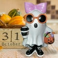 thumbnail image 4 of WKSCLPAI Halloween ghost statue,Cute ghost figurine,Purple Halloween decoration,Indoor/Outdoor Resin Figurine,Spooky Party Prop & Gift, 4 of 8