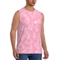 thumbnail image 2 of Pofeuu Breast Cancer Awareness Print Men's Muscle T-Shirt, Sleeveless, Muscle Tank, Classic Muscle Tee Top For Men Casual Sleeveless Muscle T-Shirt Trendy Clothes-Medium, 2 of 7