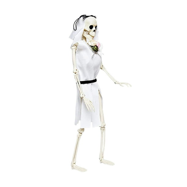 Halloween Skeleton,Simulation Skeleton Halloween Decoration Props,Mini  Skeleton with Movable Posing Joints,Haunted House Decorative Accessories  Party Favors,Skull Props Collectibles 