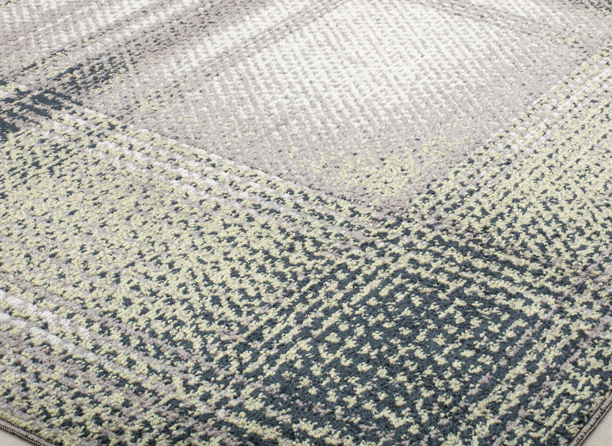 Rugs America Jaelyn JD50B Mountain Rapids Plaid Contemporary Gray Area Rug, 2'6" x 8'