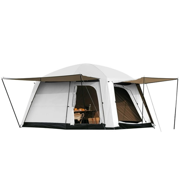 Carpa de Camping Castillo Unicornio para 4-6 Personas con Porche y Cubierta Impermeable