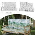 thumbnail image 5 of Outdoor Swing Cushions, Garden Bench Cushions with Backrest and Ties Non-Slip Bench Pads 2-3 Seater Washable Swing Replacement Cushions for Garden Patio Porch loveseat Pad (Bamboo Leaves 40 * 40 in), 5 of 6