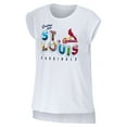 thumbnail image 2 of Women's WEAR by Erin Andrews White St. Louis Cardinals Greetings From T-Shirt, 2 of 3