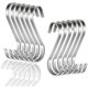 thumbnail image 1 of Paquete de 20 ganchos en S multifunción para colgar, ganchos en forma de S de acero inoxidable, gancho en S para baño, dormitorio, oficina, cocina brillar Electrónica, 1 of 5